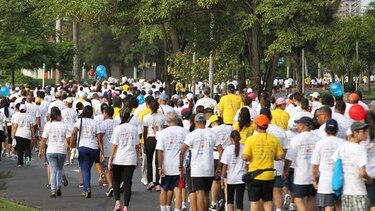 10 ciudades caminaron en apoyo a los pacientes con cáncer