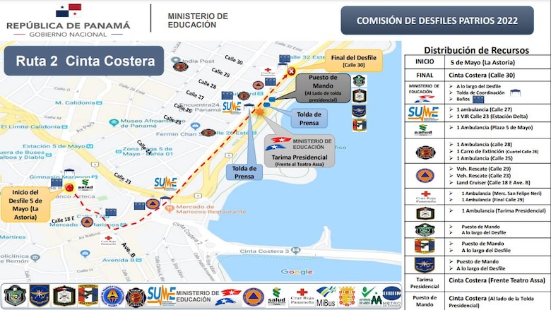 Meduca confirma rutas para desfiles patrios en la ciudad capital