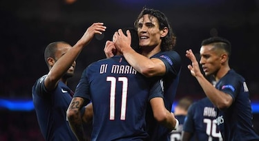 El PSG derrota al Basilea con goles de Di María, Lucas y Cavani