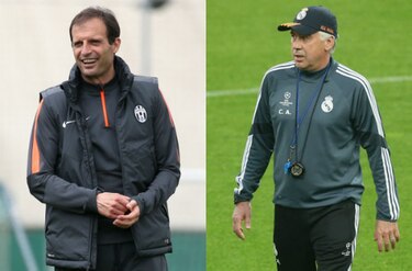 Allegri y Ancelotti esperan un duelo muy parejo y sin margen de error