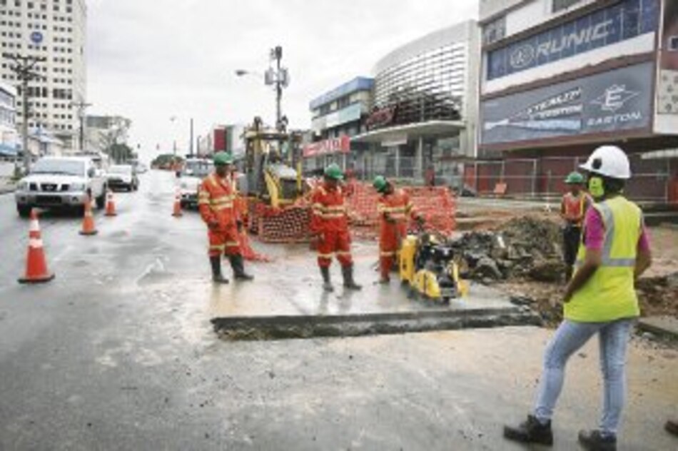 Sin agua por Trabajos del metro