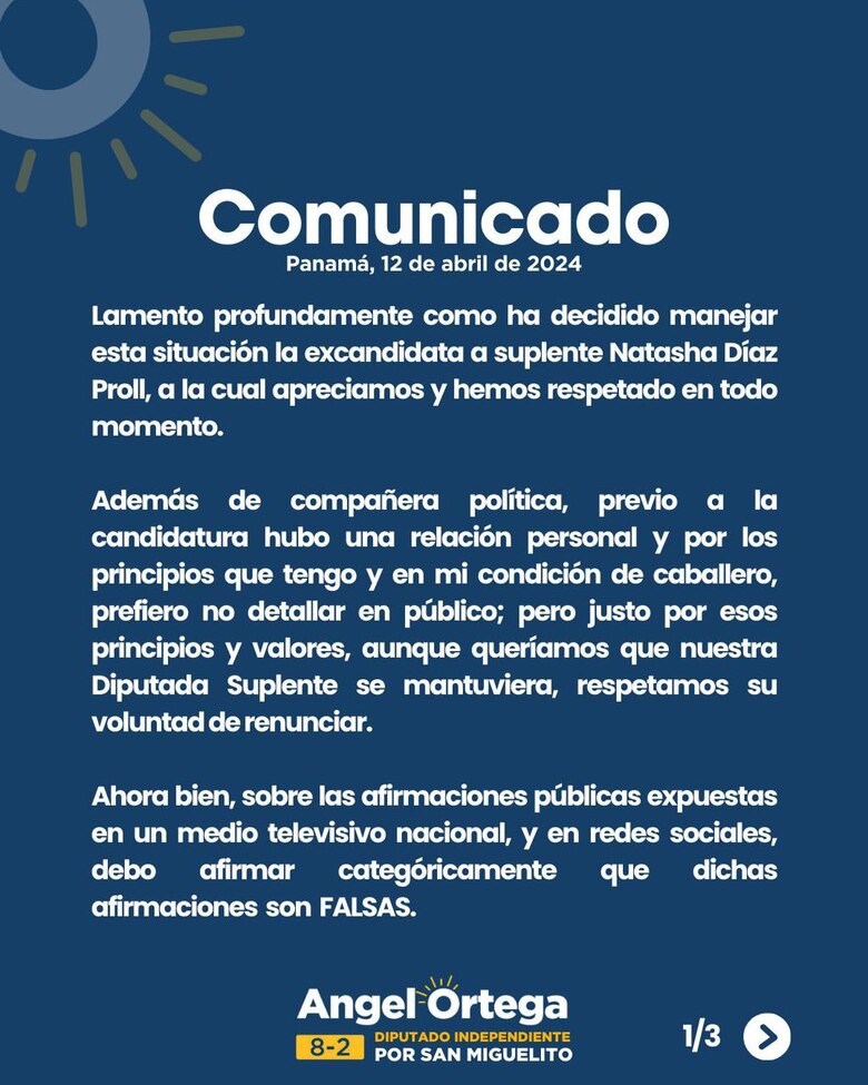 Candidato a diputado de Vamos en San Miguelito enfrenta querella por acoso y violencia de género