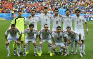 Derrota de España, la más abultada de un campeón en su debut