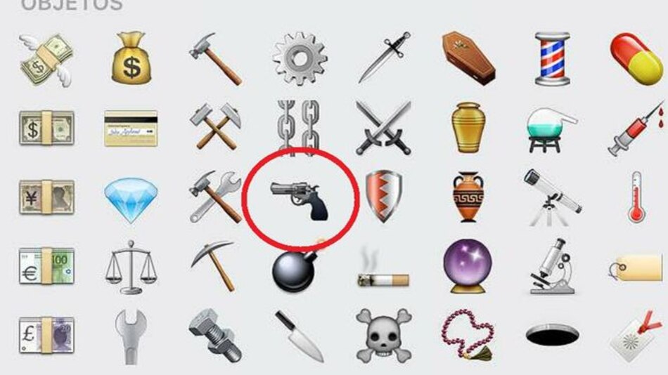 Apple sustituye polémico emoji de arma por pistola de agua