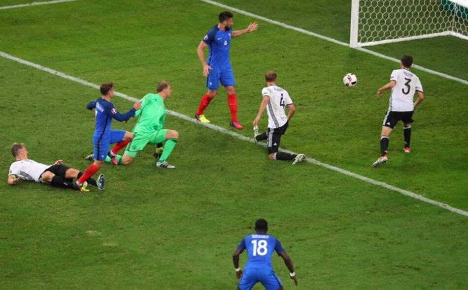 Francia vence 2-0 a Alemania y avanza a la final de la Eurocopa