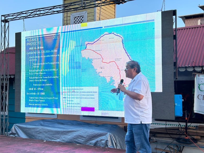 MOP evalúa cambios claves en la fase B del proyecto vial en Isla Colón, Bocas del Toro