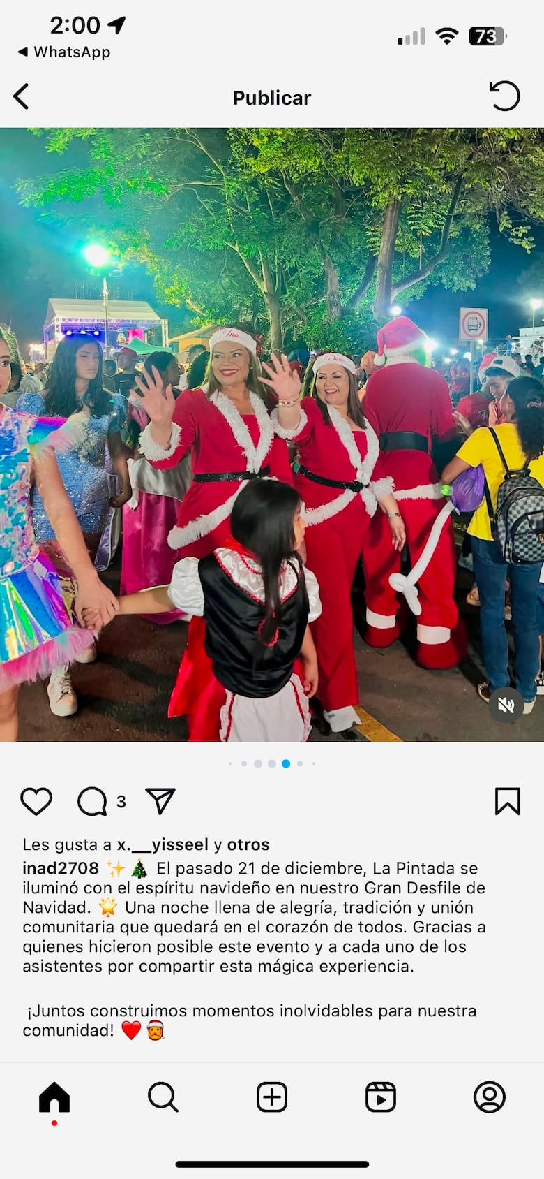 Luces de Navidad: así se gastaron los $200 mil que MiCultura envió a La Pintada