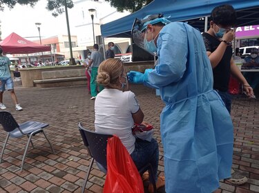 En tres puestos de hisopado para los viajeros en Chiriquí se detectan casos de la Covid-19