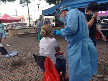 En tres puestos de hisopado para los viajeros en Chiriquí se detectan casos de la Covid-19