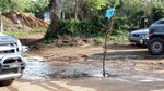 Residentes de Villa Bonita protestan por desperdicio de agua