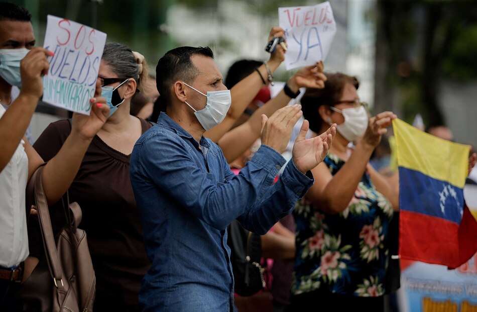 Venezolanos varados en Panamá claman por vuelo humanitario para regresar a su país