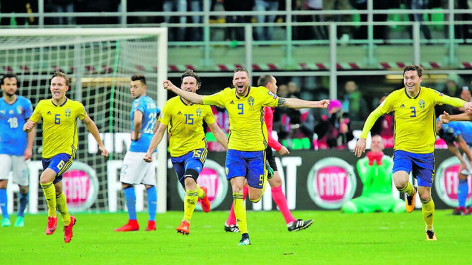 Suecia clasifica al Mundial, Italia se quedó por fuera