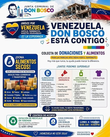 Evite fraudes. Conozca los centros de acopio y cuentas oficiales de ayuda para Venezuela