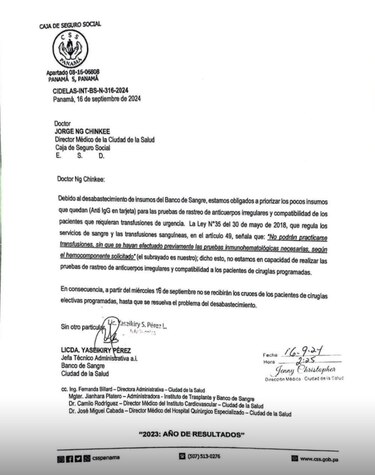 Priorizar o colapsar: Banco de Sangre de la Ciudad de la Salud sin insumos suficientes