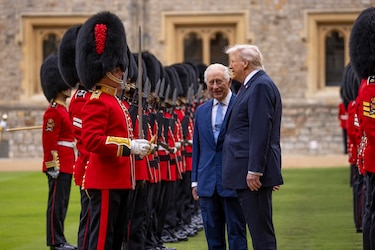 Así fue la despedida que le dio el rey Carlos III al presidente de Estados Unidos en Windsor