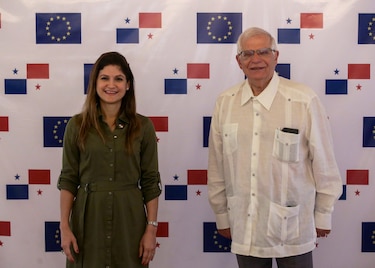 Canciller Mouynes y Alto Representante de la Unión Europea tratan el impacto de la invasión rusa a Ucrania 