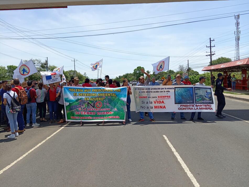 Los Santos: otra protesta ciudadana en contra de la minería metálica en cerro Quema 