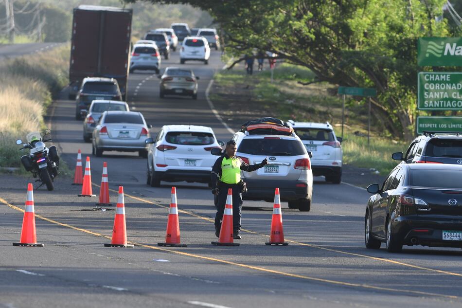 Semana Santa 2025: eliminan el  tercer carril en Chame y San Carlos