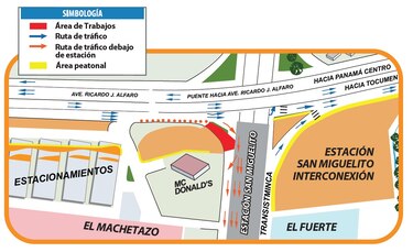 Anuncian nuevo desvío este fin de semana por trabajos del Metro en San Miguelito