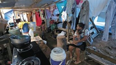 La pobreza vive en las galeras