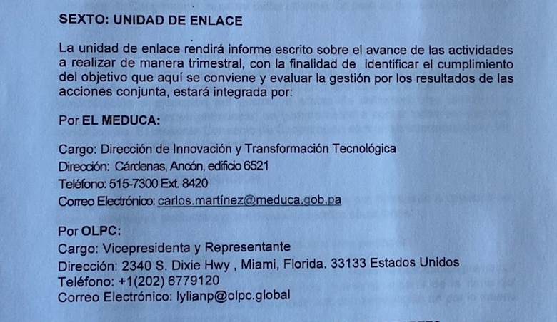 Renuncia el director del Meduca que era el ‘enlace’ con OLPC, para la compra directa de las laptops
