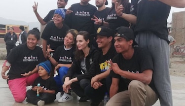 Angelina Jolie visita Perú para conocer situación de venezolanos refugiados