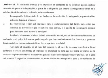 Desde hoy el Ministerio Público puede negociar delaciones premiadas