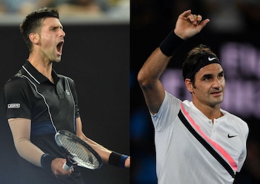 Federer y Djokovic pisan los octavos en Australia;  del Potro es eliminado