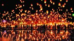Festival de luces en el cielo