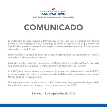 Tiroteo en relleno de cerro Patacón; suspenden operaciones