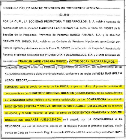 Franklin Vergara: tierras, ganado y playa