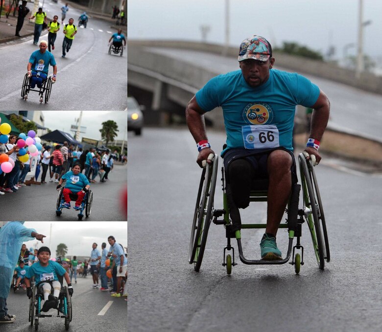 Realizan carrera de silla de ruedas en Colón