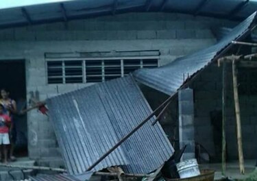 Desprendimiento de techos y árboles caídos tras lluvias y vientos en Colón