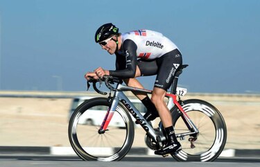 Boasson Hagen gana prueba contrarreloj y logra el liderato en Catar