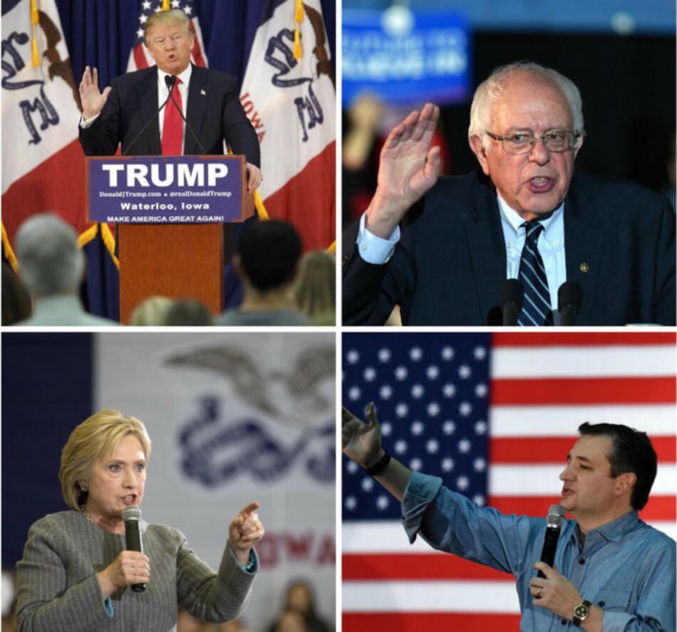 Las primarias en EU comienzan con carreras ajustadas