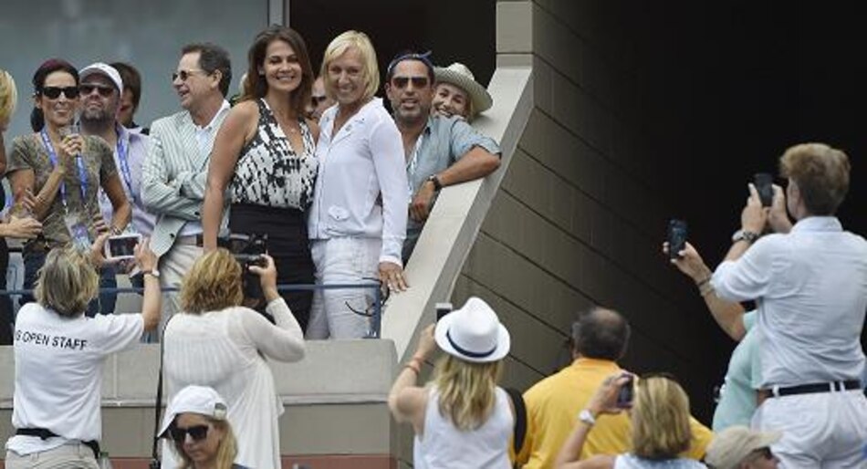Martina Navratilova propone matrimonio a su novia en el US Open