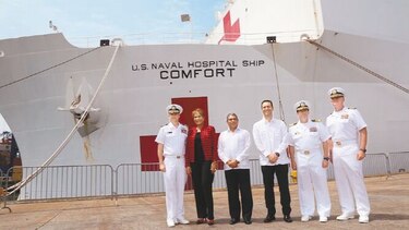 Hutchison Ports PPC recibió al barco hospital USNS Comfort
