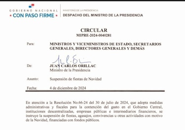 Suspenden las fiestas de Navidad en las instituciones estatales