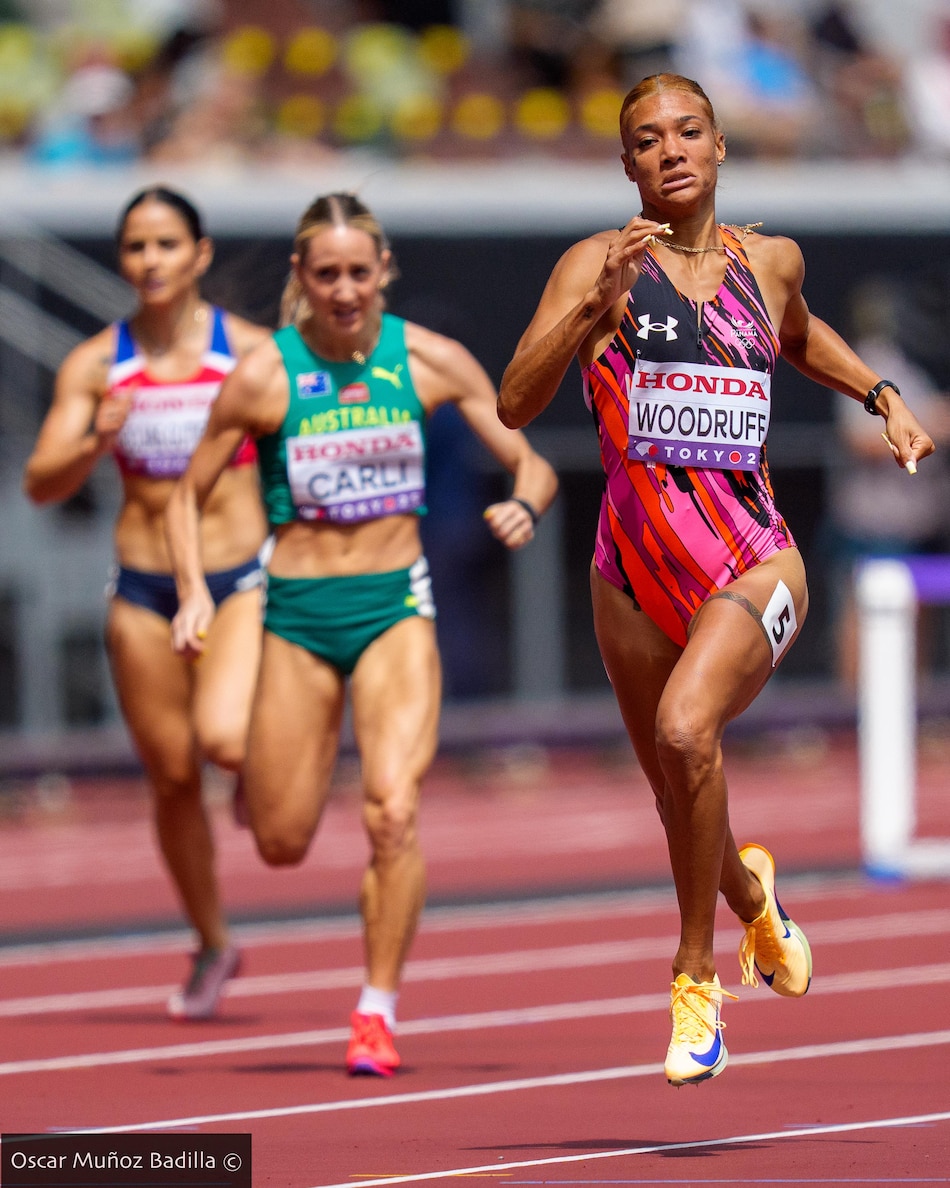 Gianna Woodruff hace historia en Tokio: récord sudamericano y pase a la final de 400 metros vallas