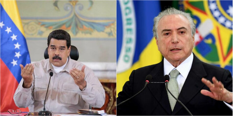 Nicolás Maduro asegura que el 'gobierno fascista' de Michel Temer se cae por la corrupción