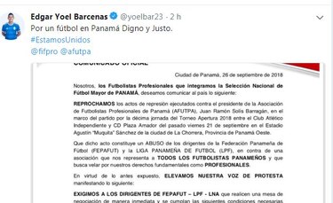 Jugadores de la selección de Panamá emplazan a dirigencia del fútbol