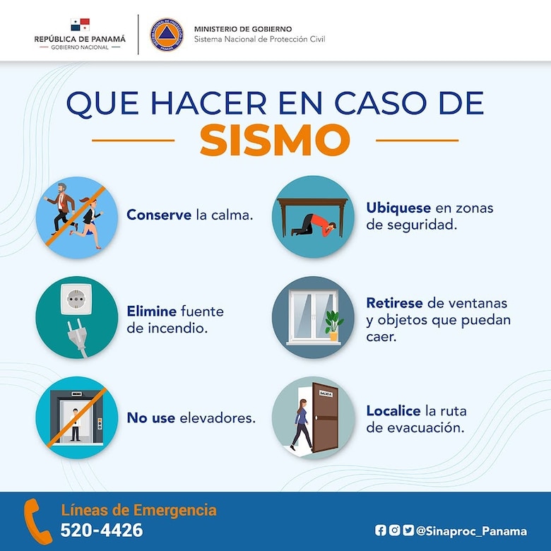 Se registró en Panamá un sismo de magnitud 6.2, según el Instituto de Geociencias
