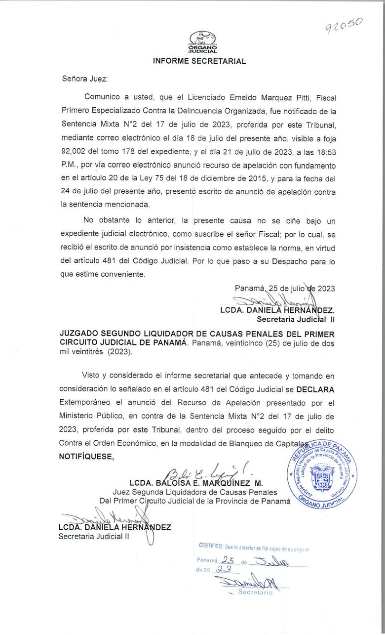 Caso New Business: la fiscalía insistirá en su apelación ante el Tribunal Superior y refuta la excusa del juzgado