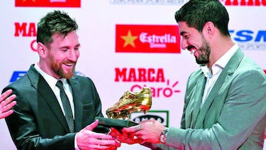 Messi recibe su cuarta Bota de Oro