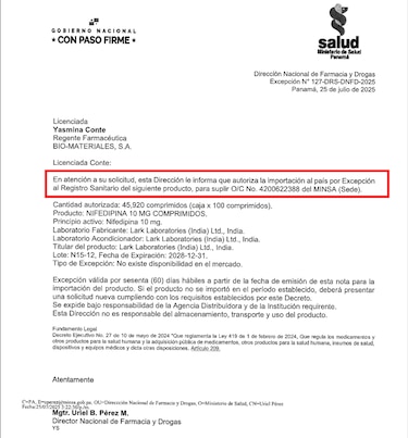 El Minsa autorizó a la antigua empresa del ministro Boyd a importar medicinas sin registro sanitario