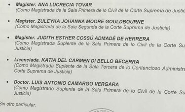 Tovar de Zarak y Moore tendrán cortesía de sala ante la Comisión de Credenciales