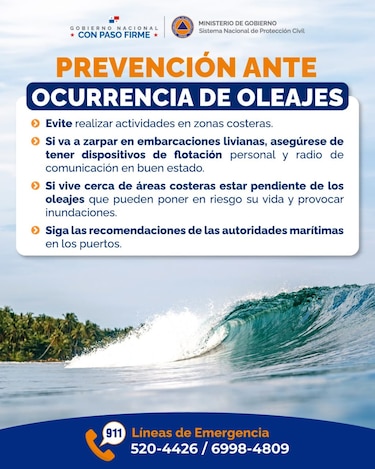 Precaución en las costas panameñas ante posibles oleajes: esto debe saber
