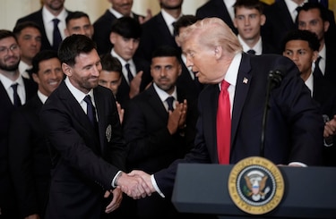 Así fue el encuentro de Trump con Messi: ‘¿Quién es mejor, Pelé o Messi?