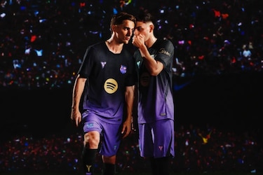 La segunda camiseta del Barça, un homenaje en negro y púrpura a Kobe Bryant