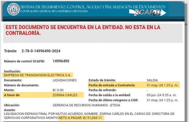 Tres gerentes y tres directores de Etesa buscan llevarse casi $1 millón en liquidaciones